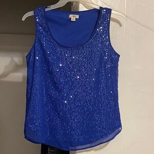 Cato Royal Blue Sequin Blouse